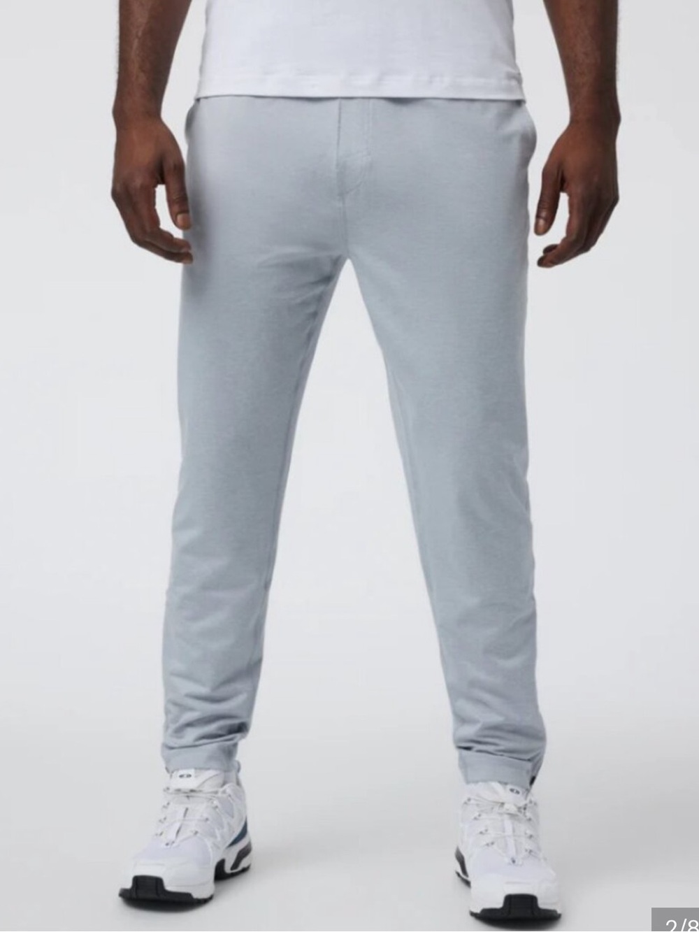Vuori Men’s Sunday Performance Track Pant Platinum Heather